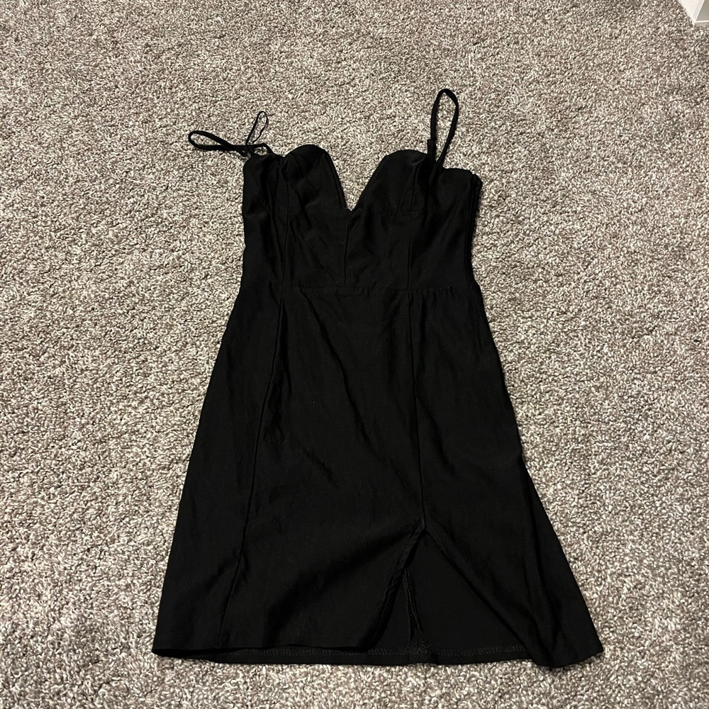Black mini dress